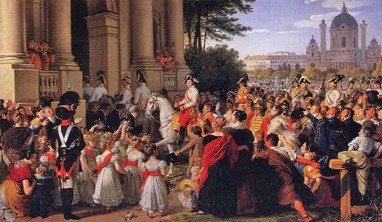 unknow artist Infresso dell'Imperatore Francesco I d'Austria in Vienna il 16 luglio 1814, dopo la pace di Parigi